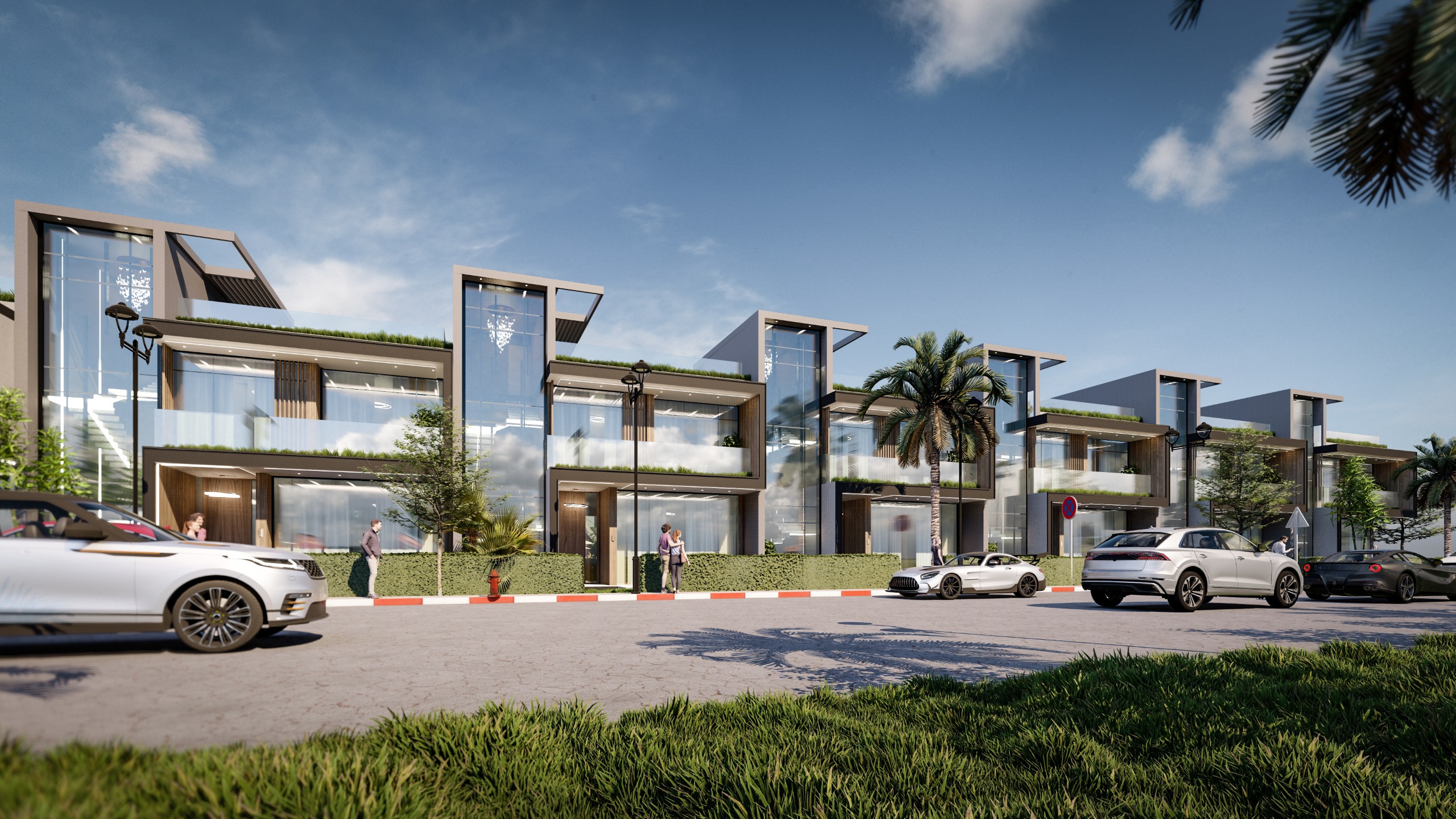 Marina Vista – façade contemporaine des villas à Cabo Negro