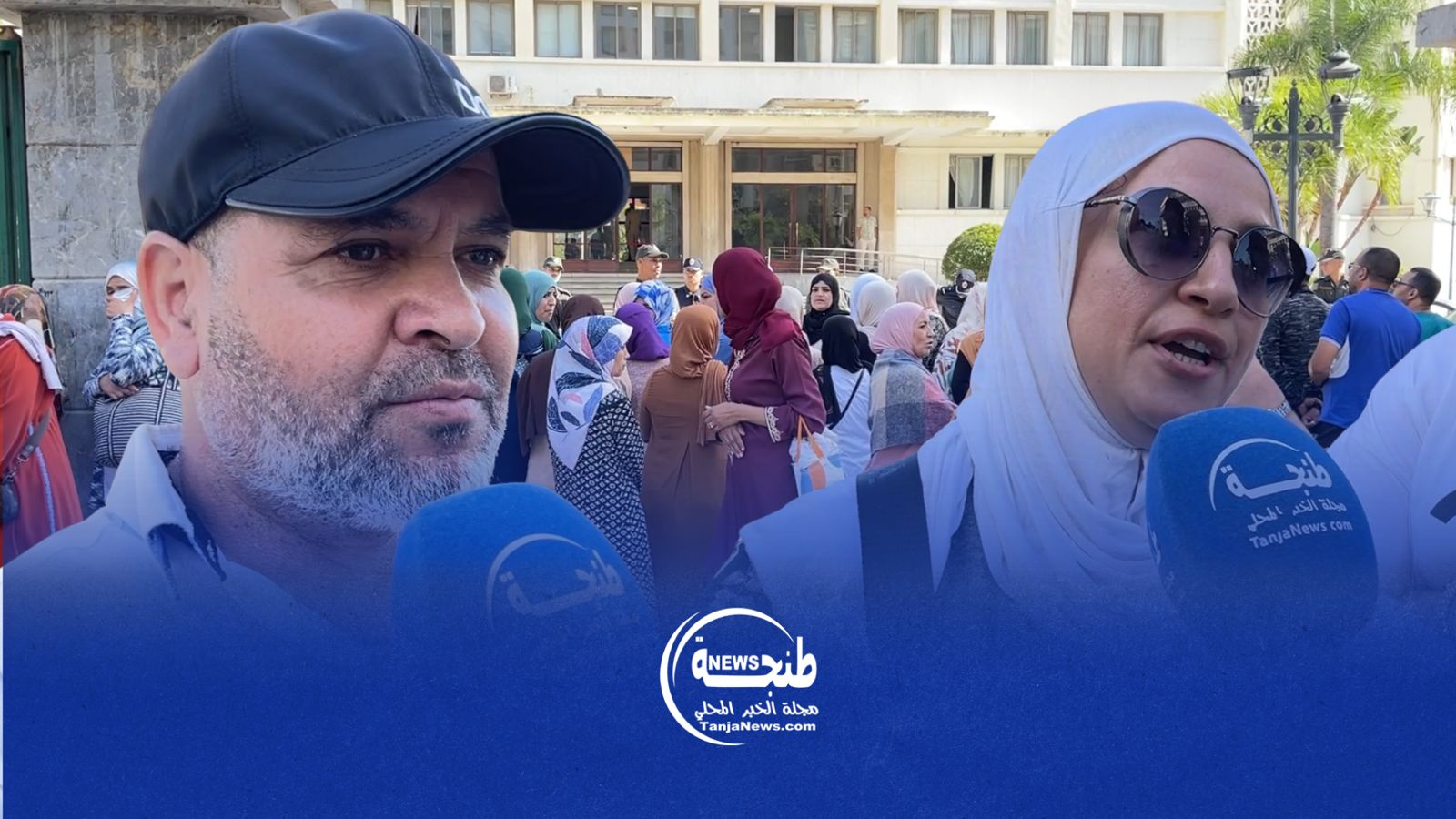 يوم آخر من الغضب.. العمال المطرودون يواصلون احتجاجهم أمام ولاية طنجة يوم آخر من الغضب.. العمال المطرودون يواصلون احتجاجهم أمام ولاية طنجة